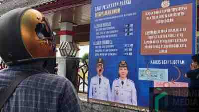 Dishub Kota Blitar Telusuri Perusakan Papan Tarif Parkir, Ini yang Dilakukan