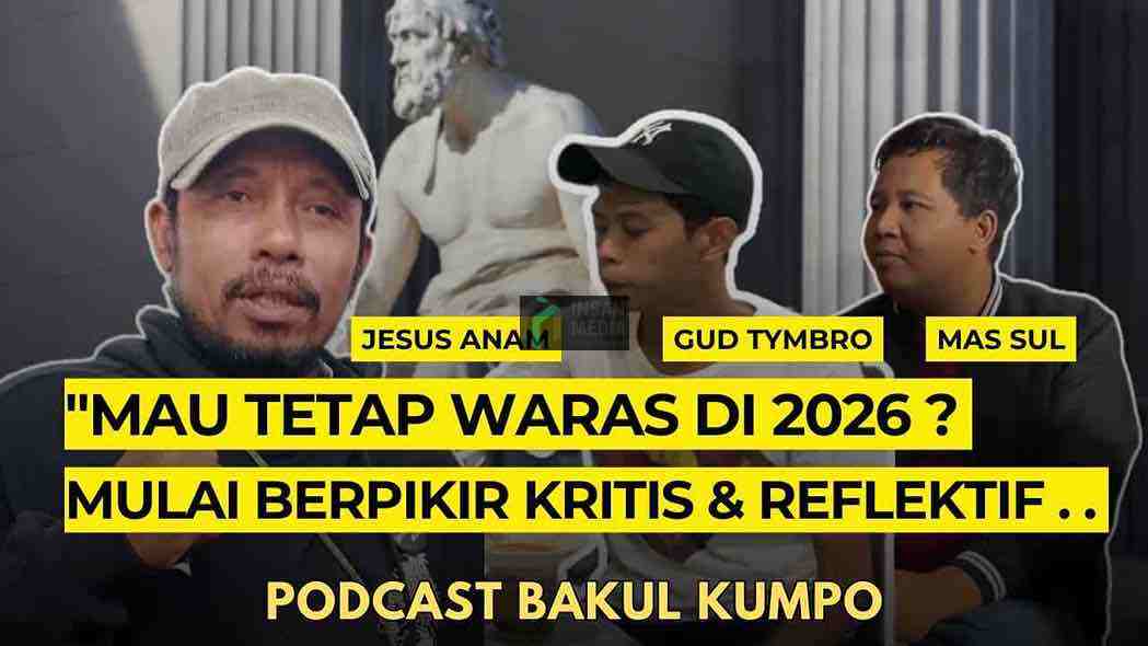 Jesus Anam seorang pegiat kesehatan mental dan filsafat dalam Podcast Bakul Kumpo