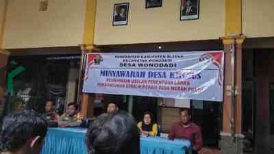 Warga Wonodadi Sepakat Koperasi Desa Merah Putih Direlokasi, dan Warga Akan Bantu Pembangunan