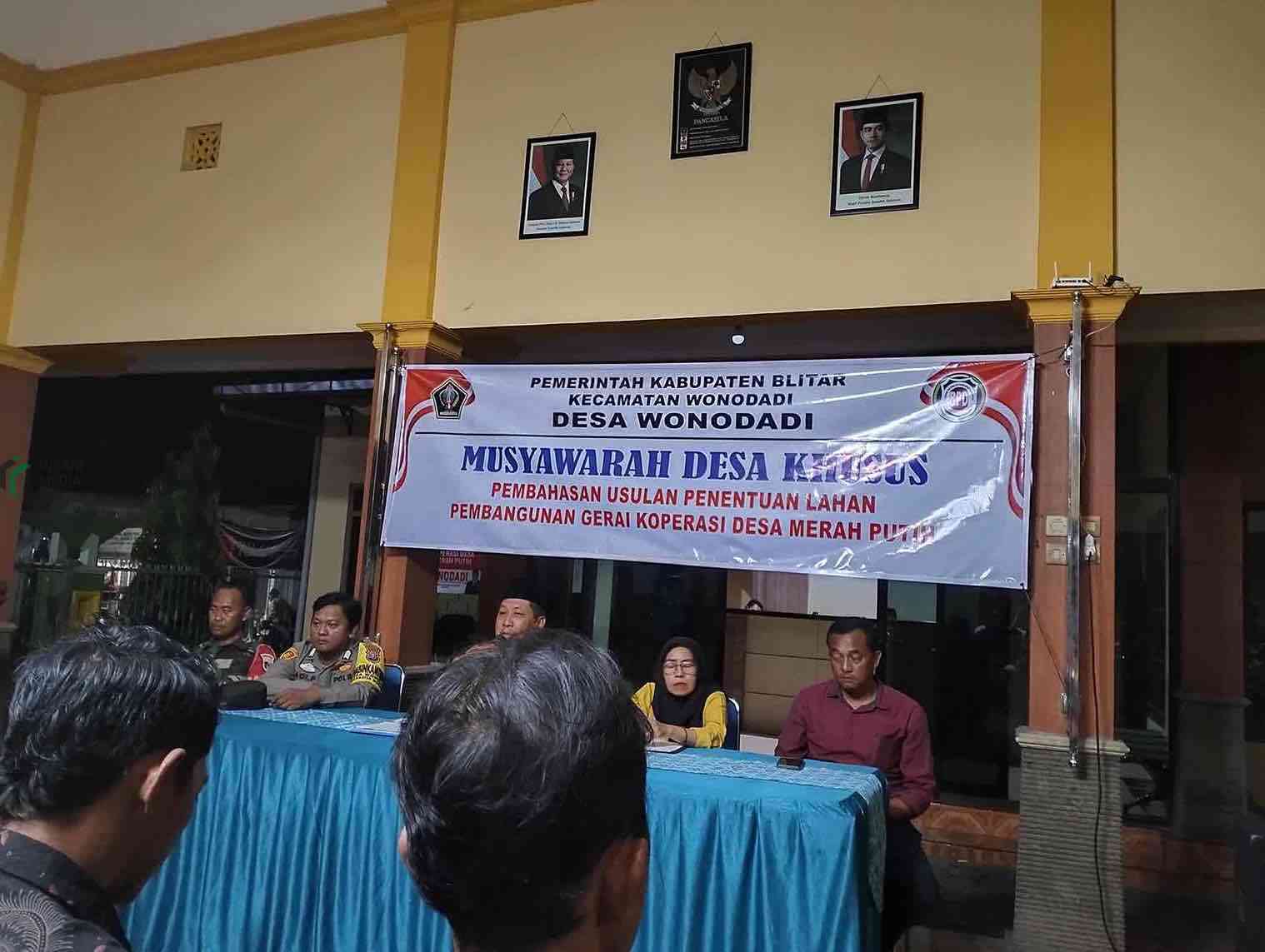 Warga Wonodadi Sepakat Koperasi Desa Merah Putih Direlokasi, dan Warga Akan Bantu Pembangunan Musdessus Warga Desa Wonodadi