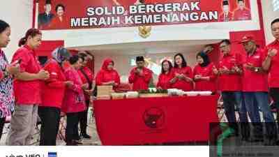 Maknai HUT PDI Perjuangan ke -53, DPC Kota Kediri Simak Pidato Ketum Megawati Dan Giat Berbagi Untuk Sesama