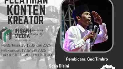 Poster Milad STITT Al Muslihuun Tlogo Blitar