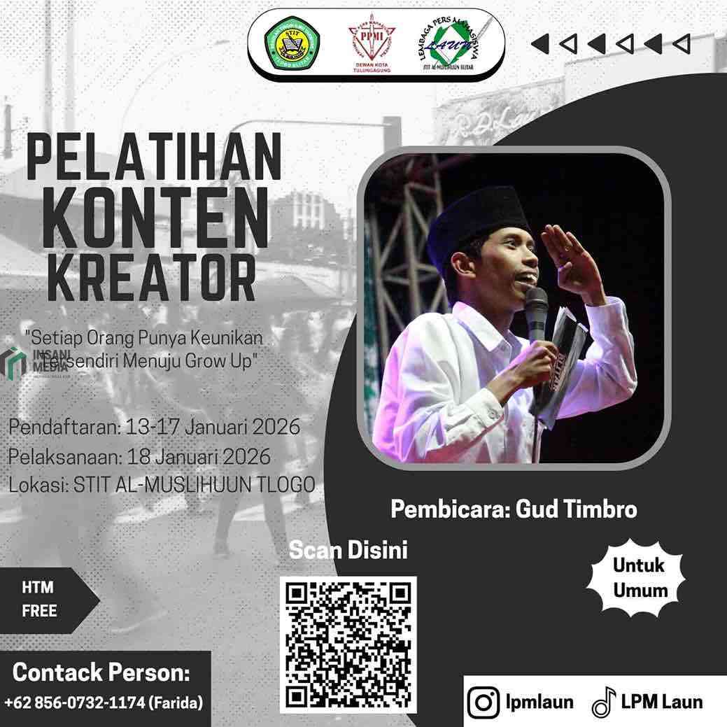 Poster Milad STITT Al Muslihuun Tlogo Blitar