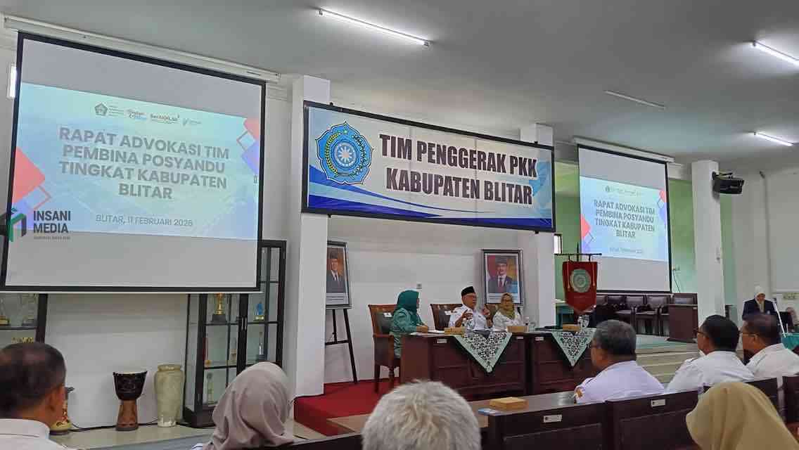 Bupati Blitar Rijanto Memimpin Rapat Koordinasi Rakor Tim Pembina Posyandu yang digelar di Ruang Rapat Candi Simping
