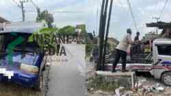 Dua Pick Up Isuzu Carry Bertabrakan di Talun, Blitar, Satu Pengemudi Luka