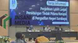 Kepala Biro Hukum Setdaprov Jatim Adi Sarono di acara Teras Informasi di Sidoarjo