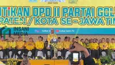 Pelantikan Pengurus Partai Golkar se Jatim, Komitmen Tingkatkan Jumlah Kursi Parlemen