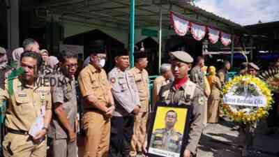Gugur saat Tugas, Pemkab Kebumen Lepas Jenazah Mochamad Faik Anggota Satpol PP dengan Upacara Kedinasan