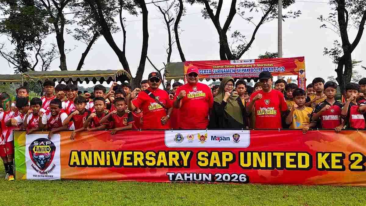 Pembukaan Turnamen Sepakbola U 12 dalam Rangka Aniversary SAP United ke 2
