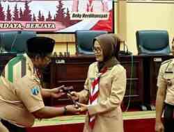 Sekda Kabupaten Blitar, Khusna Lindarti Terpilih Aklamasi Pimpin Kwarcab Blitar di Muscablub Pramuka 2026