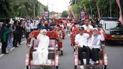 Walikota Kediri Serahkan 200 Becak Listrik Bantuan Presiden Prabowo, Dukung Kediri Smart City