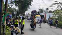 Anggota Polres Kebumen Mengamankan Festival Grobag Kecamatan Buluspesantren Kabupaten Kebumen