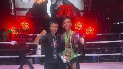 Atlet Muay Thai asal Kabupaten Blitar Agung Wahyudi Juara Nasional Kelas WBC Muay Thai Indonesia kelas lightweight