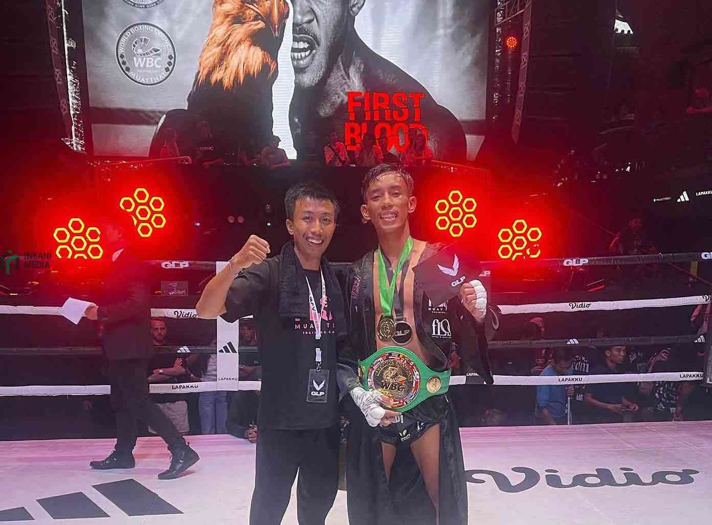 Agung Wahyudi Rebut Sabuk WBC Muay Thai Nasional Atlet Muay Thai asal Kabupaten Blitar Agung Wahyudi Juara Nasional Kelas WBC Muay Thai Indonesia kelas lightweight