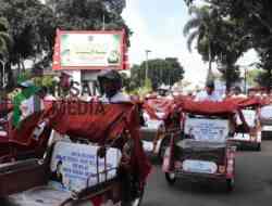 200 Becak Listrik Dibagikan di Kota Blitar, Prioritaskan Pengemudi Lansia