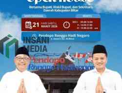 Bupati Blitar Gelar Open House Idulfitri Tiga Sesi, Warga Dipersilakan Hadir