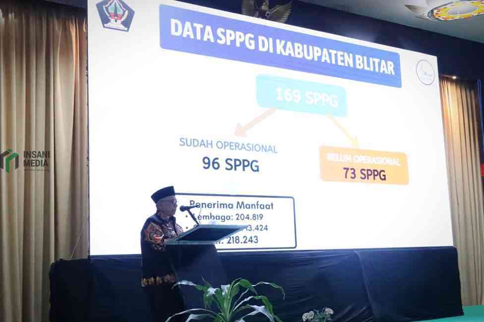 Bupati Blitar Tekankan Percepatan Izin SPPG untuk Optimalkan Program Makan Bergizi Gratis Bupati Blitar saat Membuka Pemerintah Kabupaten Blitar mengikuti kegiatan sosialisasi penguatan tata kelola Program MBG