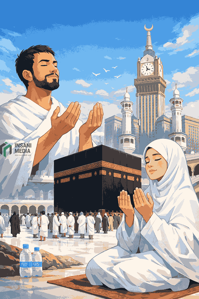 Dampak Perang Israel-Amerika Vs Iran, Kemenag Blitar Minta Jemaah Umrah Tunda Keberangkatan Ilustrasi Beribadah di Kabah