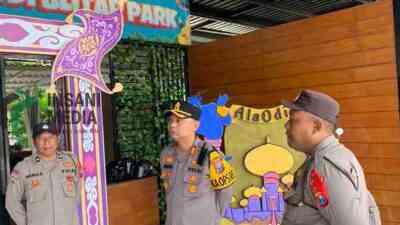 Kapolres Blitar Tinjau Pengamanan Wisata saat Libur Lebaran