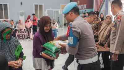 Polres Blitar Gelar Bazar Pasar Murah, Warga Serbu Kebutuhan Pokok Harga Terjangkau