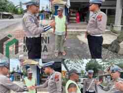 Polantas Menyapa, Satlantas Blitar Edukasi Supeltas di Garum