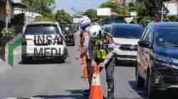 Tim Urai Polres Blitar Atur Sejumlah Persimpangan Jaga Kelancaran Lalu Lintas di Hari Keempat Lebaran