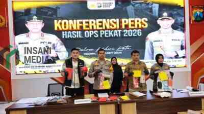Operasi Pekat Semeru 2026, Polres Kediri Kota Ungkap 25 Kasus Kriminal