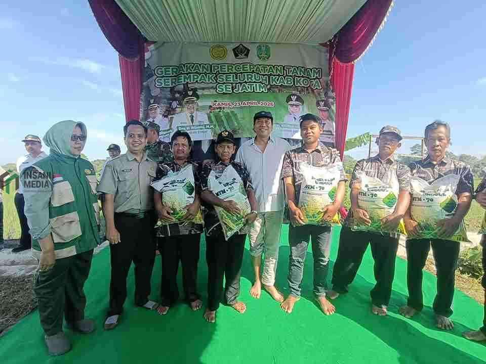 474 kelompok Tani di Kabupaten Blitar Mendapatkan Bantuan Benih Padi