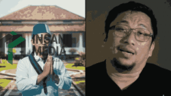 Ketua Umum Badan Pengelola Latihan BPL Himpunan Mahasiswa Islam HMI Cabang Blitar Jihadul Akbar kiri Pakar Hukum Tata Negara Feri Amsari Kanan