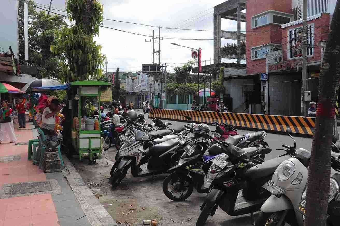 Parkir Motor di Kota Blitar