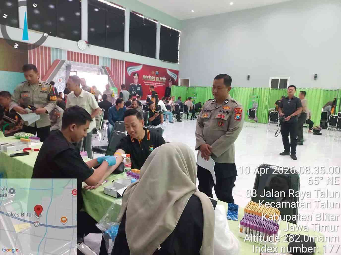Polres Blitar Gelar Rikkes Berkala, Pastikan Kesehatan Personel Pemeriksaan Kesehatan Anggota Polres Blitar