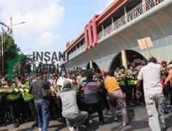 Simulasi Demo Anarkis, Polres Kebumen Uji Kesiapsiagaan Personel