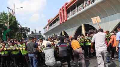 Simulasi Demo Anarkis, Polres Kebumen Uji Kesiapsiagaan Personel