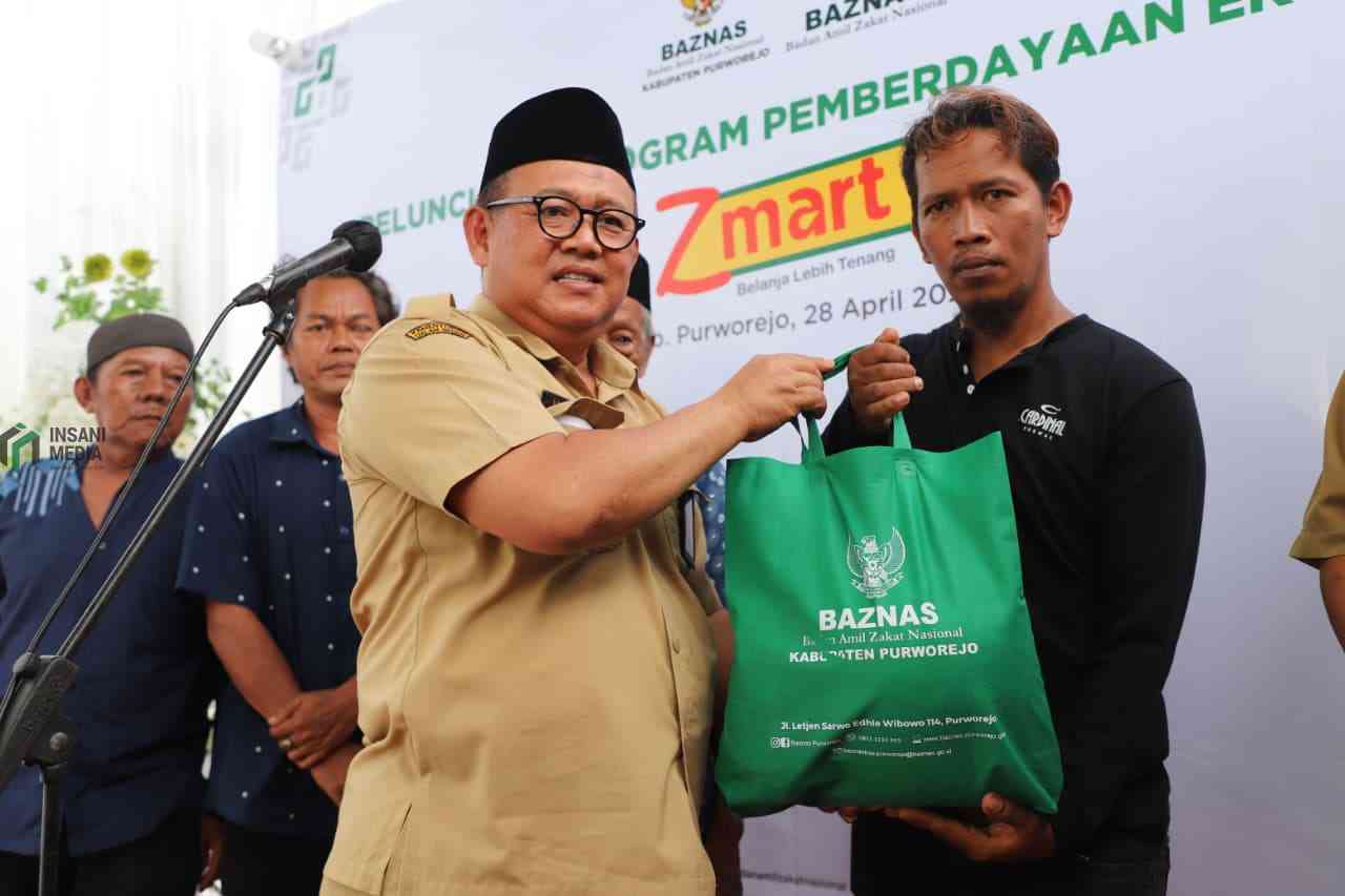 Sekretaris Daerah Kabupaten Purworejo Suranto saat Peresmian Z Mart Baznas Purworejo