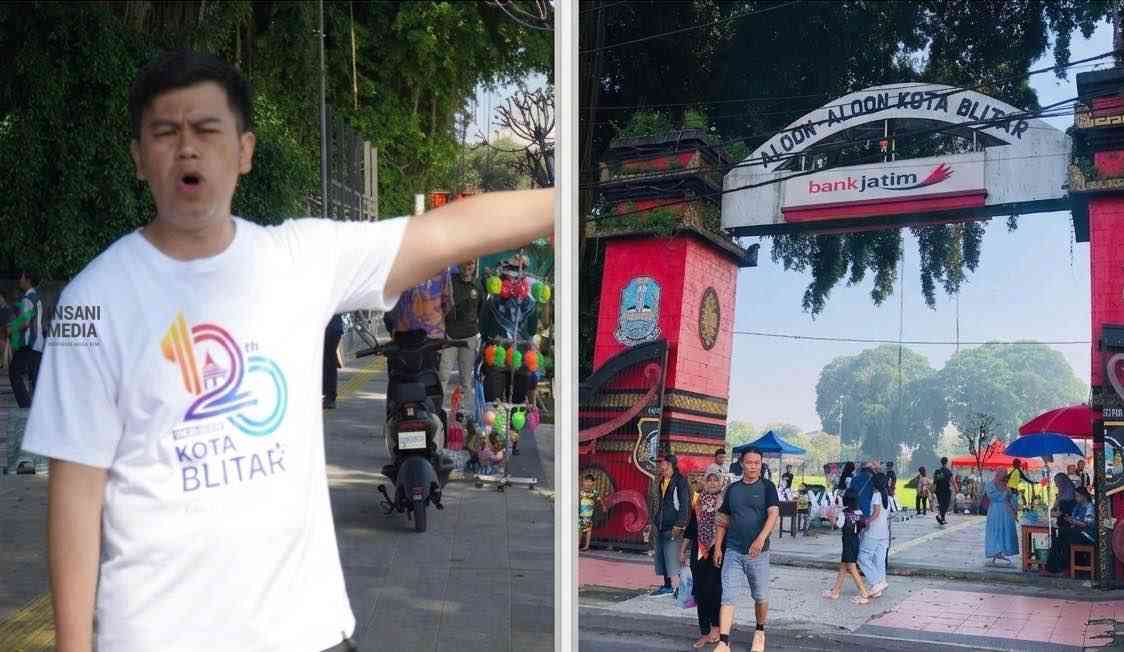 Wali Kota Blitar Syauqul Muhibbin ikut Tren Mereview Alun Alun Kota Blitar