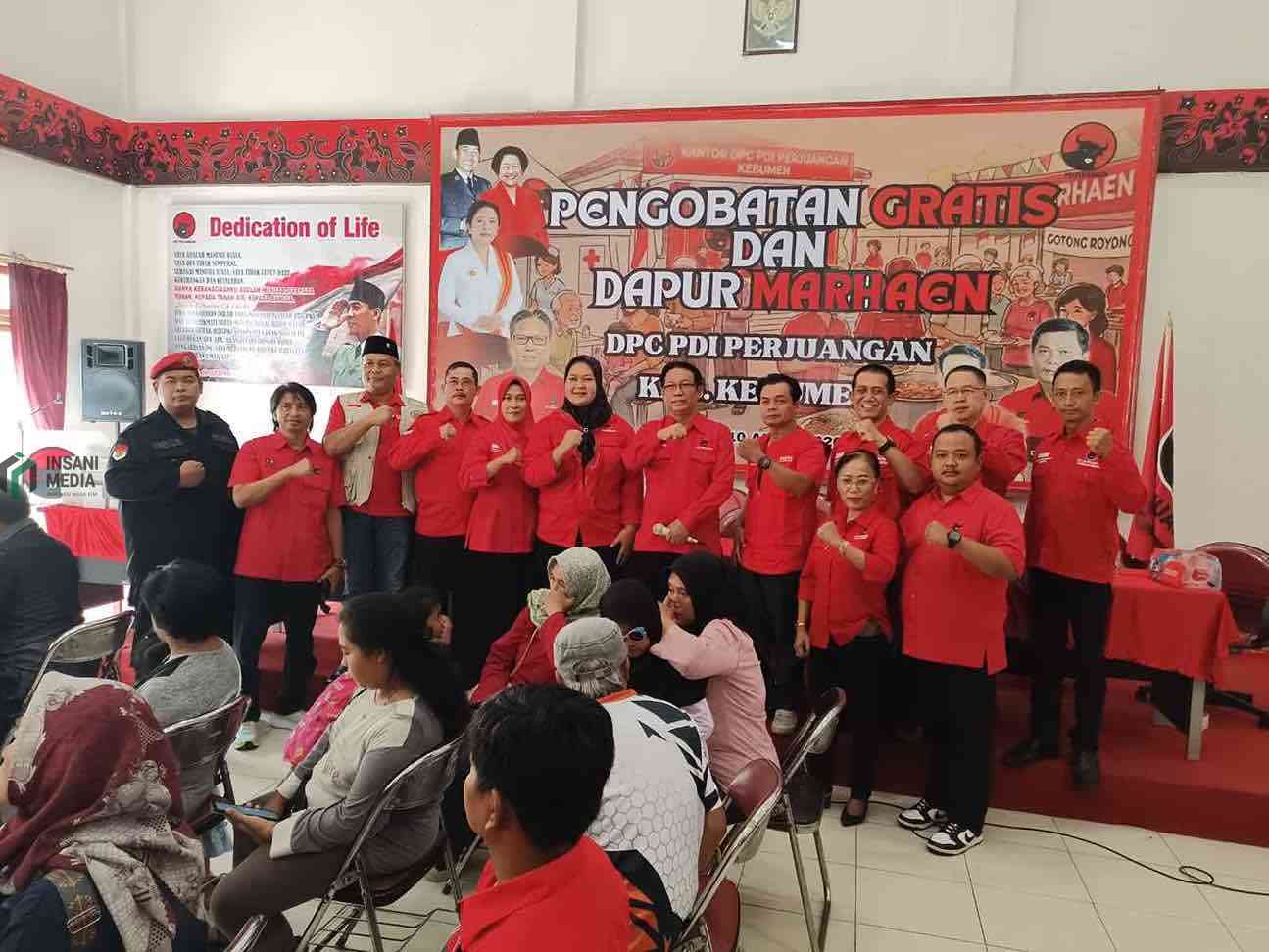 Warga di Kabupaten Purworejo Antusias ikut Makan Siang Gratis DPC PDIP