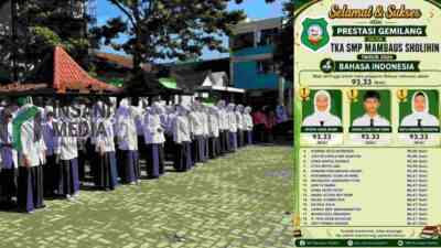 ​Raih Nilai Tertinggi 93,33, Santri SMP Mambaus Sholihin 2 Blitar Dominasi TKA 2026