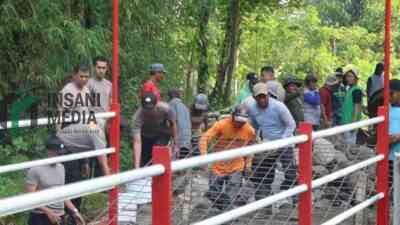 Pembangunan Jembatan Merah Putih Penghubung Desa Ringinanom dan Desa Karanggondang Kecamatan Udanawu Kabupaten Blitar
