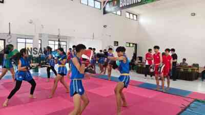 Pengorov Wushu Jawa Timur Jatim Atlet Wushu di Kediri untuk PON XXII 2028 di NTT dan NTB