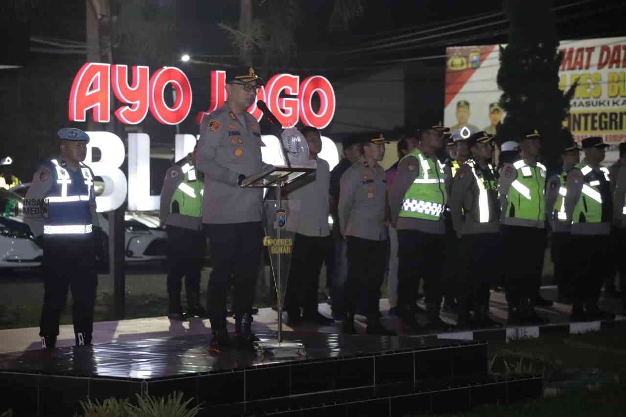 Polres Blitar Gelar Apel Pengamanan Malam Hari Raya Idul Adha 1447 H