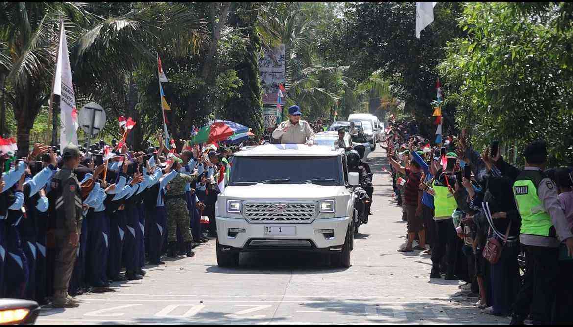 Presiden Prabowo Mengunjungi Kebumen Jawa Tengah