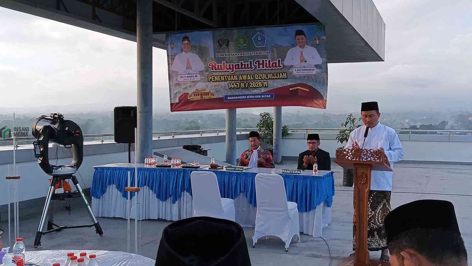 Rukyatul Hilal Penentuan Awal Zhulhijjah 1447 H dari Rooftop RSUD Ngudi Waluyo Wlingi