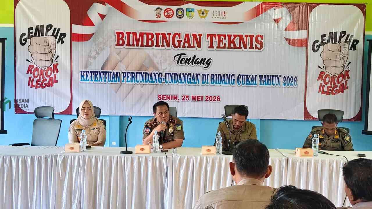 Satpol PP Kabupaten Kediri Bimtek Cukai