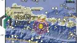 Titik Lokasi Gempa di Tenggara Jember