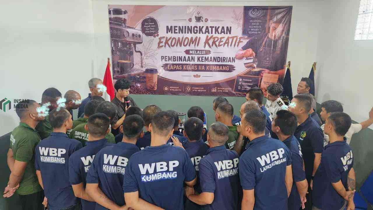 Warga Binaan Pemasyarakatan WBP lapas Kumbang Ikuti Pelatihan Barista