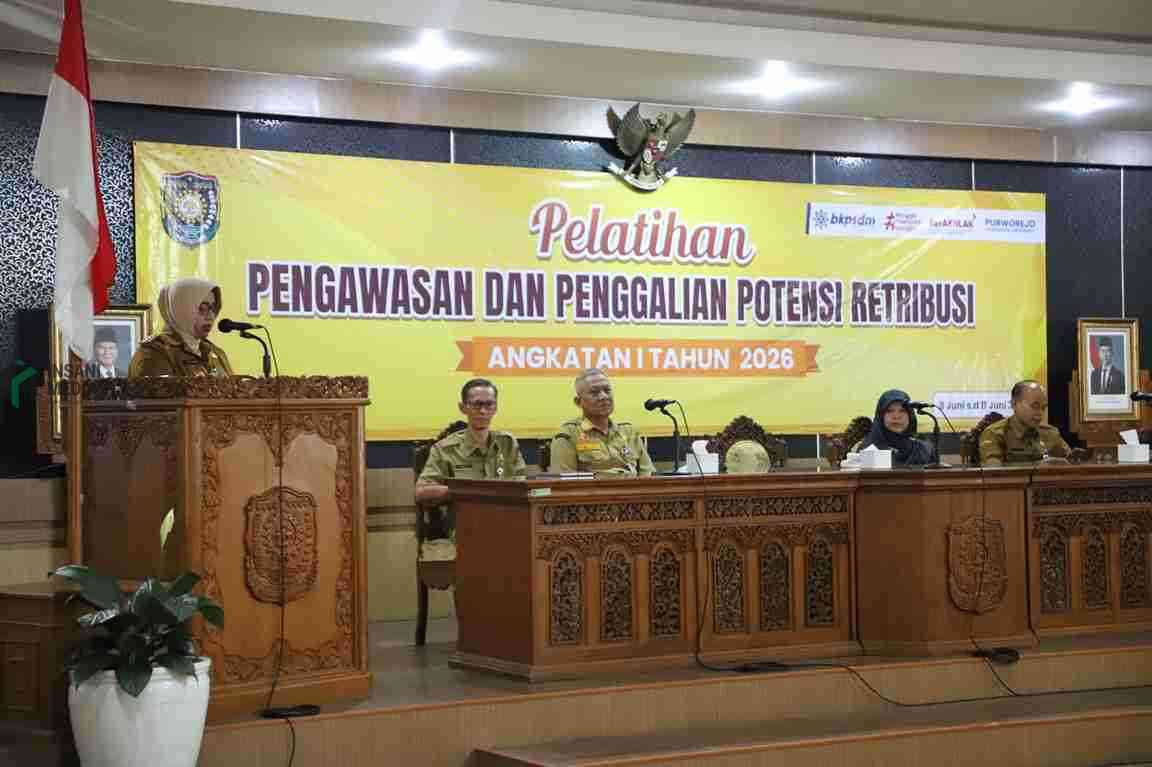 Bupati Purworejo Yuli Hastuti Menghadiri Pelatihan Pengawasan dan Penggalian Potensi Retribusi Angkatan I Tahun Anggaran 2026 yang Digelar BKSDM Pemkab Purworejo