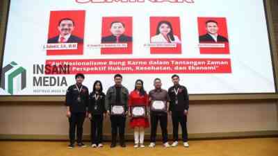 Dewan Perwakilan Mahasiswa DPM Fakultas Hukum Universitas 17 Agustus 1945 Surabaya menggelar Seminar Dialog Ilmiah Nasionalisme dari 3 Perspektif