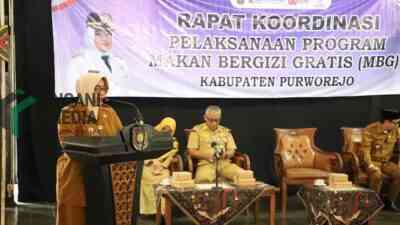 Pemerintah Kabupaten Purworejo menggelar rapat koordinasi pelaksanaan Program Makan Bergizi Gratis MBG di Pendopo Kabupaten Purworejo