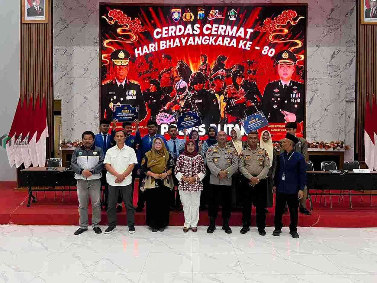 Polres Blitar mengadakan lomba cerdas cermas dalam rangka HUT Bhayangkara ke 80