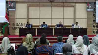 Wakil Bupati Blitar Beky Herdihansah Rapat Supply Chain Telur yang berlangsung di Ruang Candi Penataran Kantor Bupati Blitar